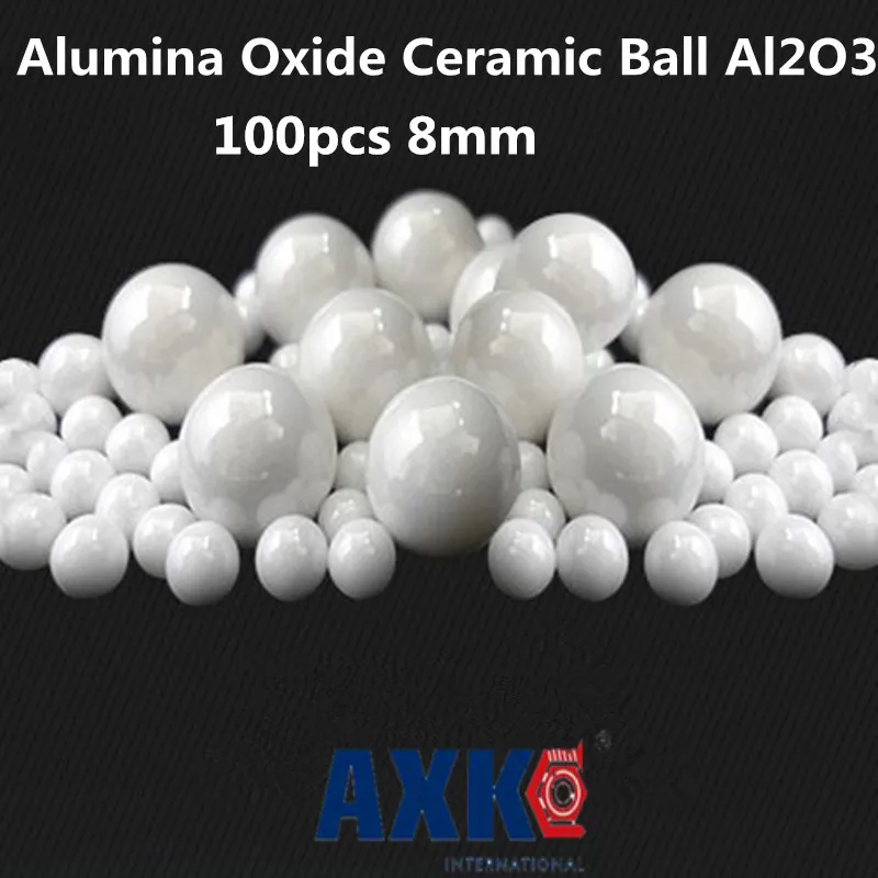 

2023 Real New Rodamientos Rolamentos 100pcs 8mm Alumina Oxide Ceramic Ball Al2o3 For Bearing/pump/linear Slider/valvs Balls