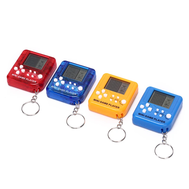 Классический мини тетрис брелок игрушки для детей игры подарки брелок цвет случайная электронная игра машина образование