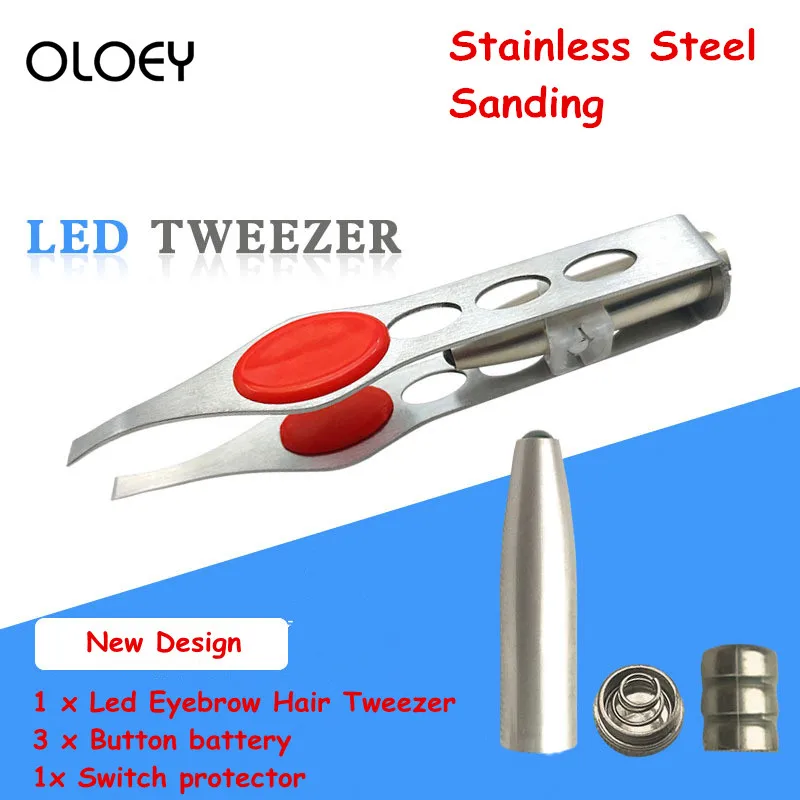

Mini Light Eyelash Removal pince a epiler Tweezer Clip Make Up Led Eyebrow Hair Beauty Tool pinzetta con la luce