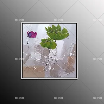 

Artist Hand-painted High Quality Flower Paintings Oil Handmade Abstract Flower Oil Painting On Canvas For Home Decoration