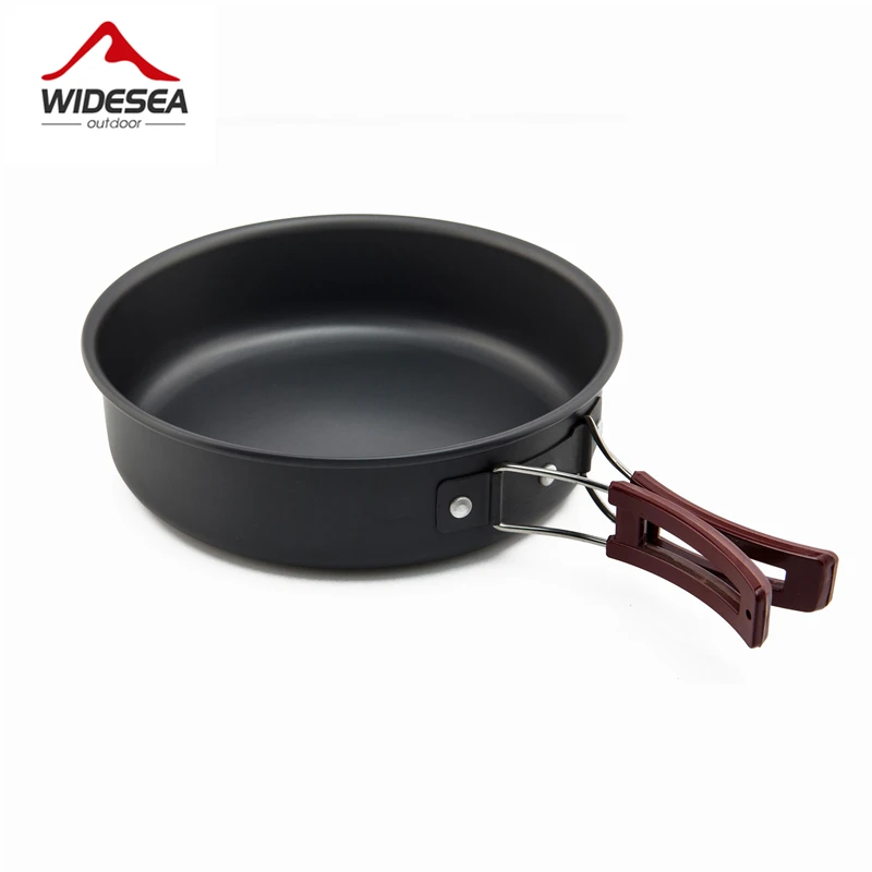 Widesea 4-5 personas camping vajilla al aire libre juego de cocina camping utensilios de cocina de viaje ollas pan café hervidor picnic conjunto
