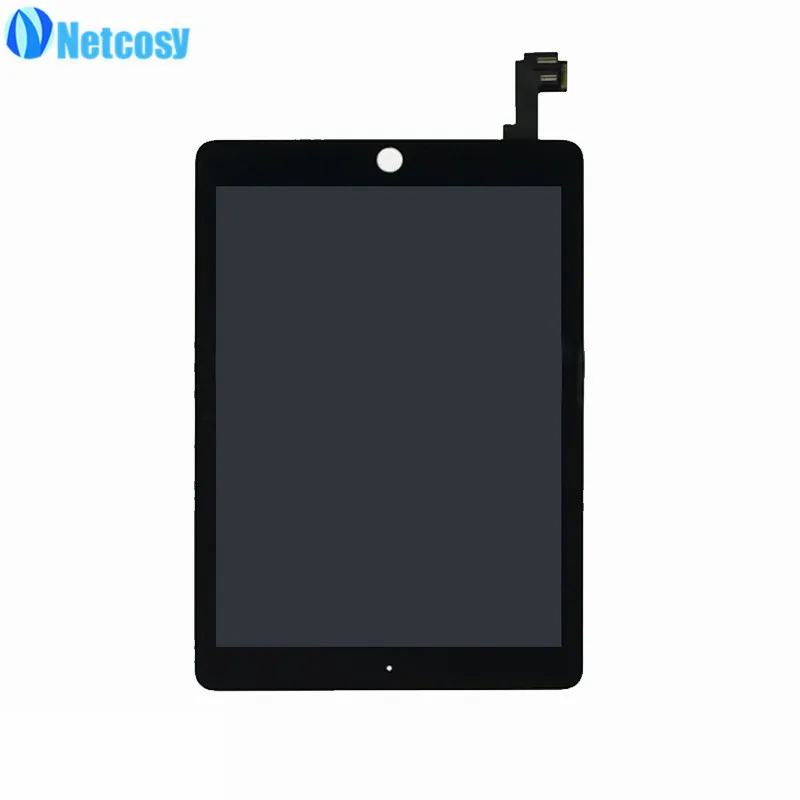 Netcosy For iPad A1567 A1566 LCD screen Black/White LCD display+Touch screen assembly For ipad air 2 Test Before Shipping