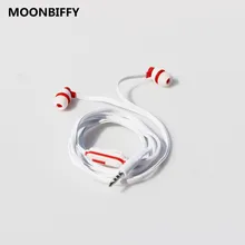 

MOONBIFFY 3.5mm Wired Earphones Mobile Computer MP3 Universal Headset Headphone For PC MP3 Smart Phone