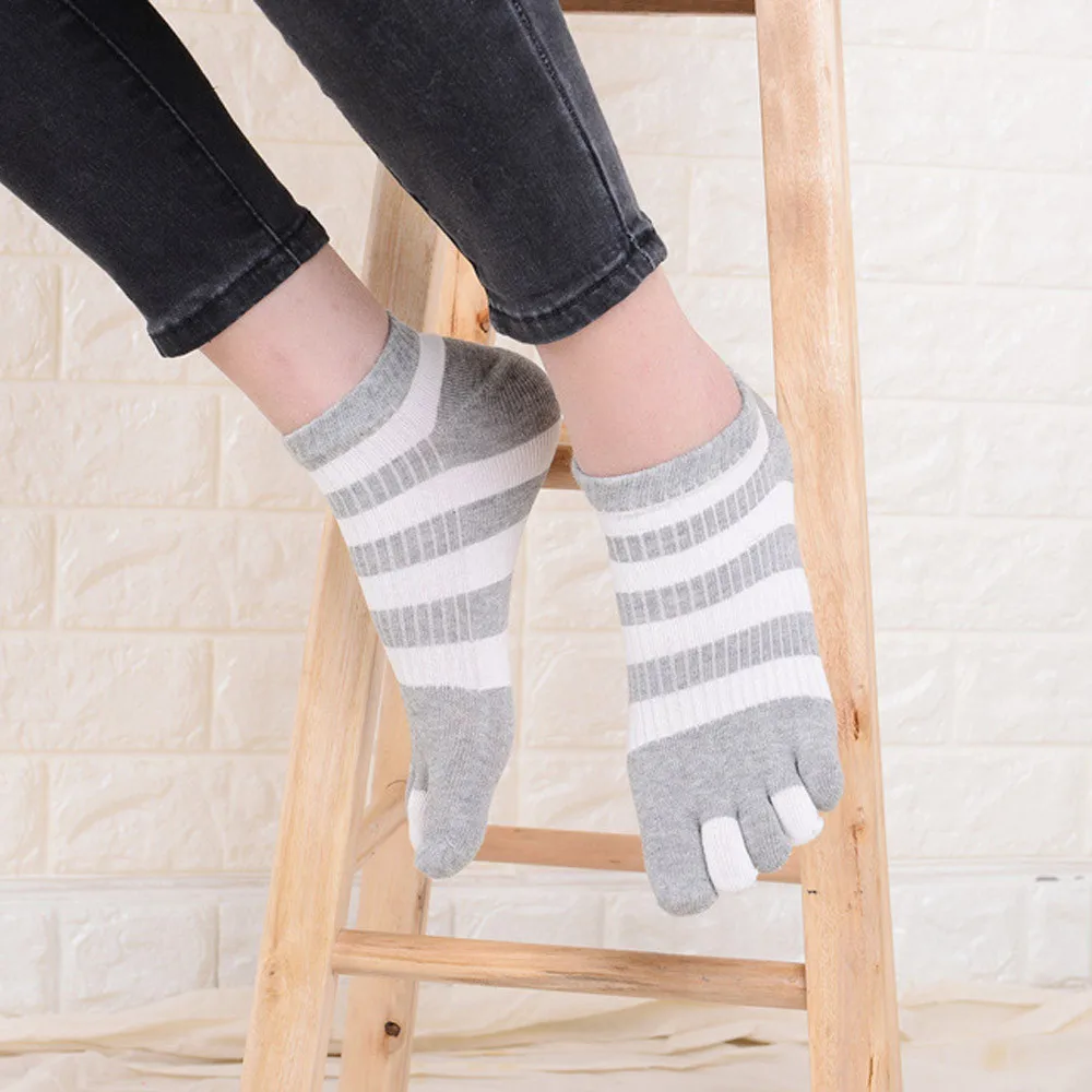 

Winter Women Girls Multicolor Toe Socks Five Finger Sock Cotton Fashion Cute Patterened Ankle Socks Funny Socks Female Sale Sale