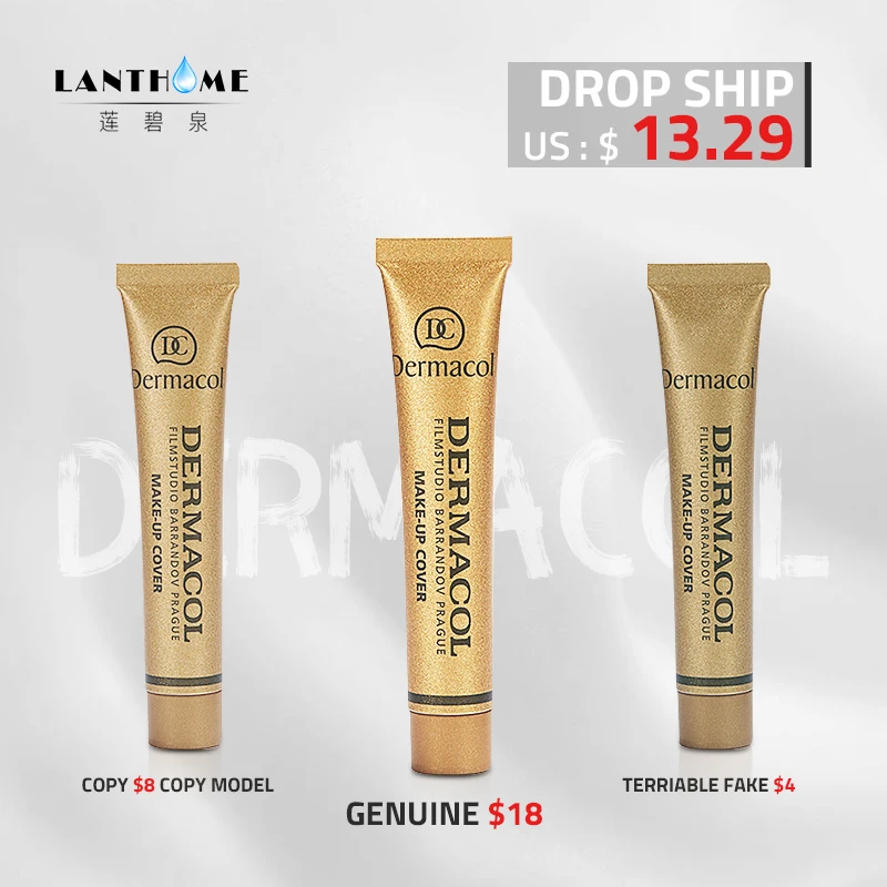 Kopen Dropshipping leverancier Base Dermacol corretivo consealer make up cover base primer corrector cr egrave;me tatoo gezicht Dermacol foundation