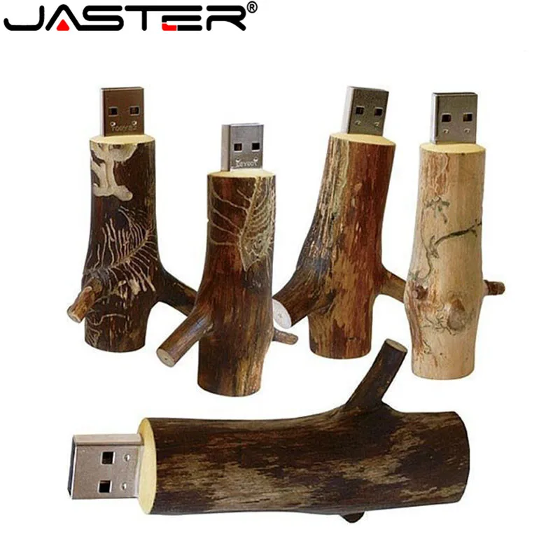 JASTER Novetly usb флеш-накопитель натуральная деревянная модель ветка дерева карта памяти Флешка 4 ГБ 8 ГБ 16 ГБ 32 ГБ 64 Гб флэш-накопитель usb