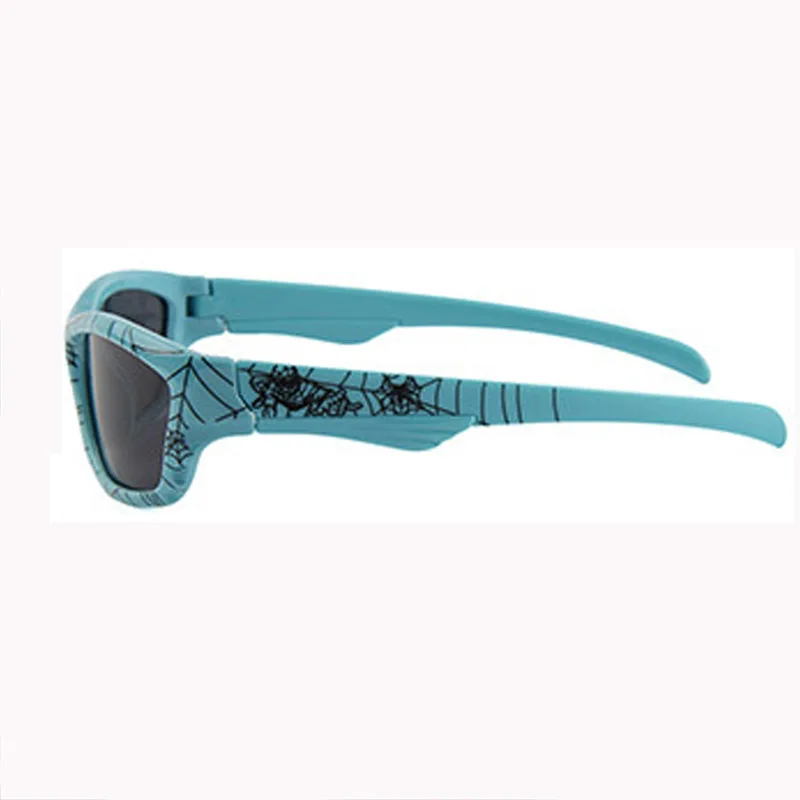 Новая мода мультфильм Открытый очки паук шаблон дорога многоцветные полный силиконовые солнцезащитные очки детские спортивные поляризационные