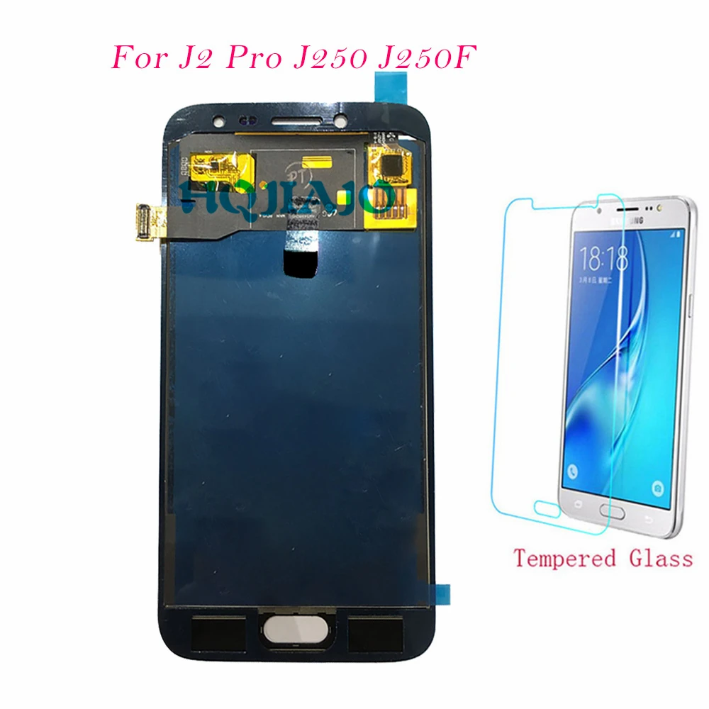 

Test LCD Screen For Samsung Galaxy J2 Pro 2018 J250 J250F Touch Screen Digitizer LCD Display Adjust For Samsung J2 Pro J250 LCD