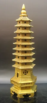 

wholesale bronze factory Copper crafts copper wenchang tower 9 apotropaic