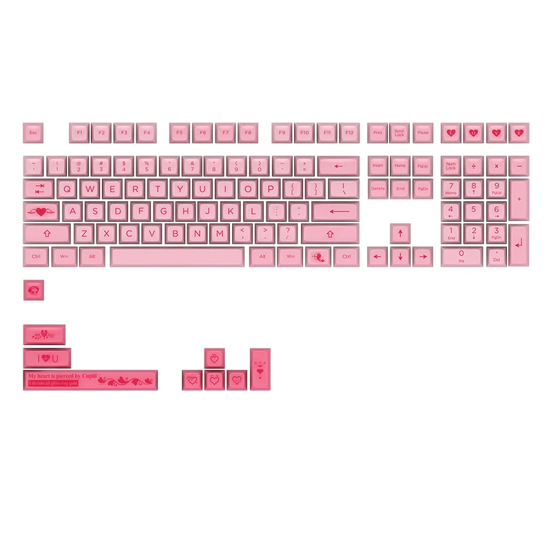 

AKKO Cupid 117 Key SA Dyesub PBT Keycaps Keycap Set for Mechanical Keyboard Gaming Keyboard Keycaps