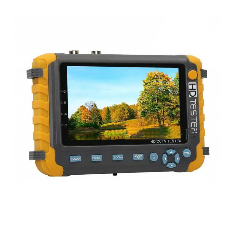 

4 IN 1 CCTV Tester 5 Inch LCD 5MP HDMI VGA Input AHD TVI CVI Analog Security Camera Tester Monitor Audio Input Test