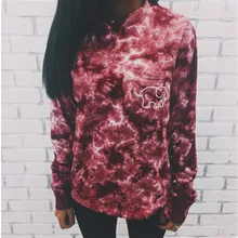 2016 High Quality Harajuku Fashion Women Long Sleeve T shirts Kawaii Funny Elephant Print Female Tops Tee Women Clothing