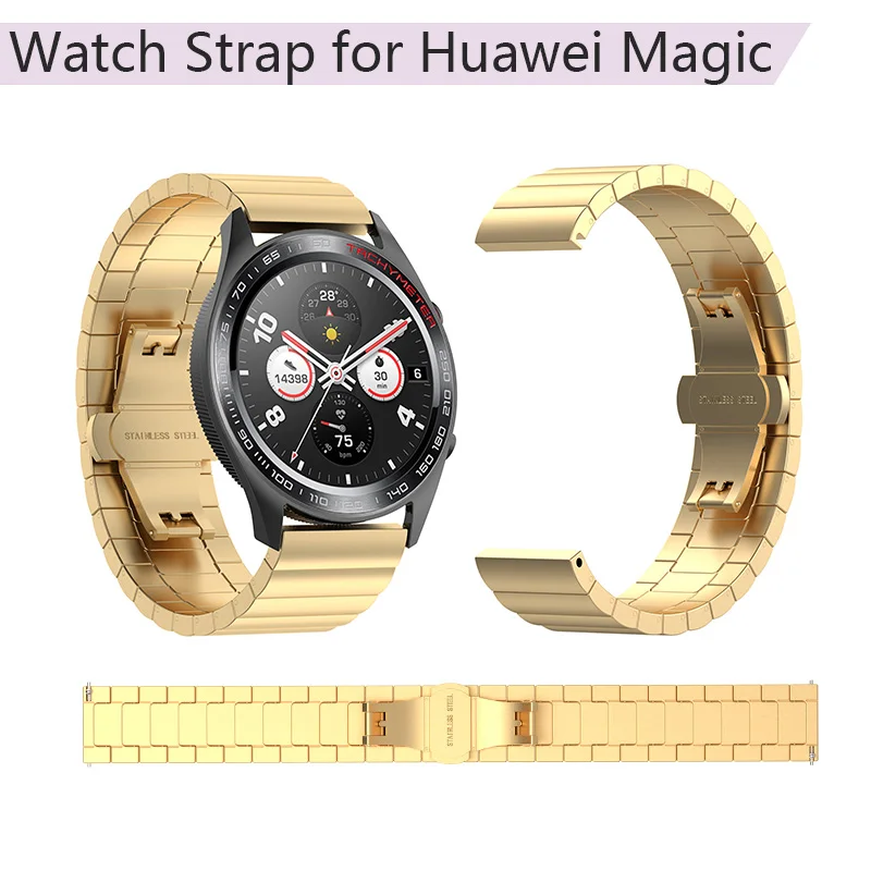 Металлический ремешок для часов Huawei с бусинами из нержавеющей стали умный мужчин