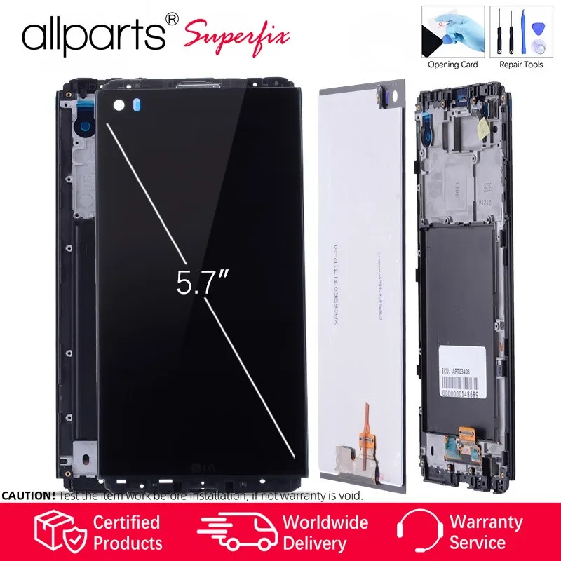 2560x1440 5 7 ''ips lcd для LG V20 ЖК-дисплей с сенсорным экраном VS995 VS996 LS997 H910 дигитайзер