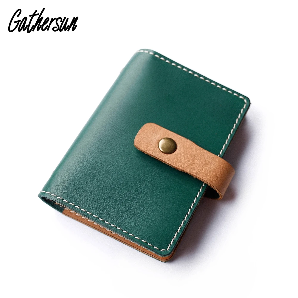 

Original Vegetable Tanned Cowhide Large Capacity Credit Card Package Retro Leather Business ID Card Holder