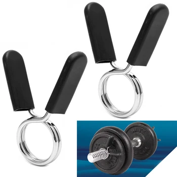 

Barbell Lock 2Pcs 28mm/30mm/50mm Barbell Gym Weight Lifting Bar Dumbbell Lock Clamp Spring Collar Clips