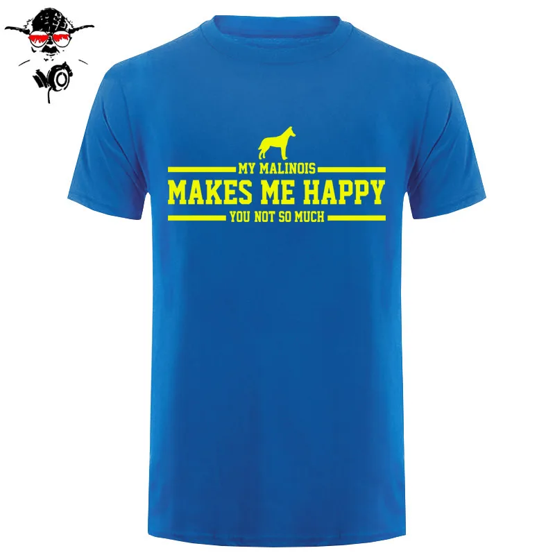 Новая модная футболка с графическим буквенным принтом повседневная мужская одежда My malmakes Make Me Happy Футболка с авторским дизайном