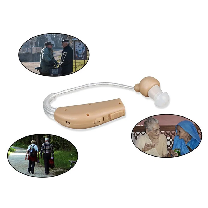 New Rechargeable ear hearing aid mini device ear amplifier digital hearing aids behind the ear for deaf elderly