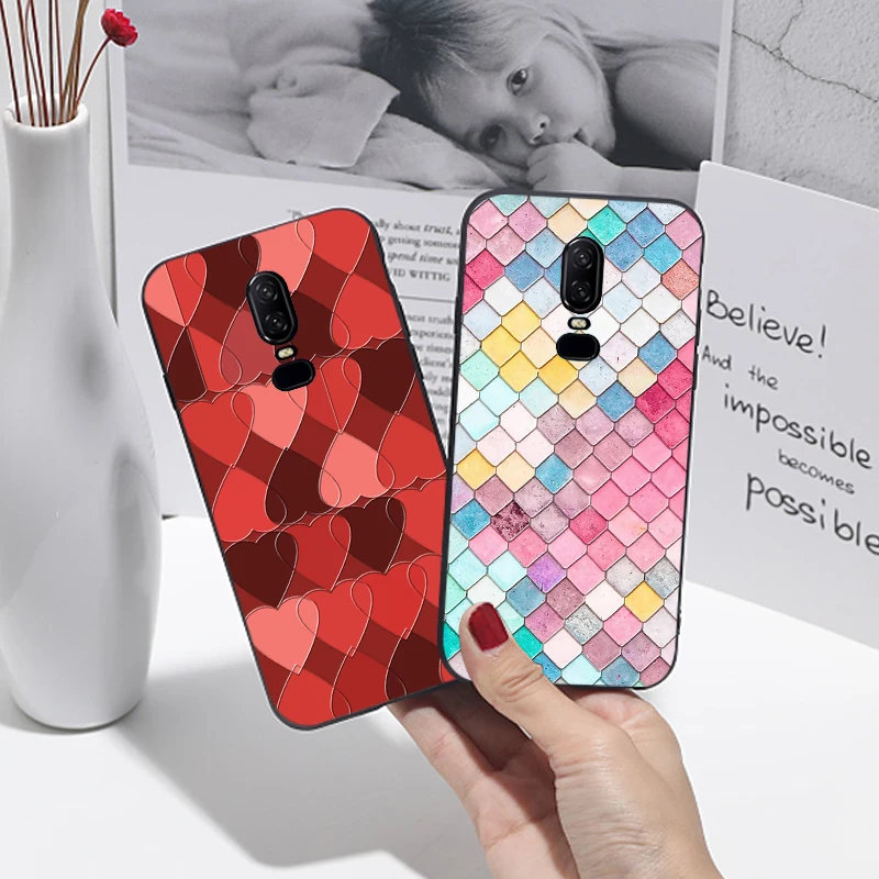 

Luxury Fashion Square Case For Oneplus 3 One plus 3T 5 5T Silicone Frosted Love Cover For Oneplus 6 T 6T / 1+6