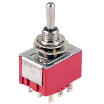 

1 PC NEW Red 9 Pin ON-OFF-ON 3 Position Mini Toggle Switch AC 6A/125V 3A/250V Drop Ship