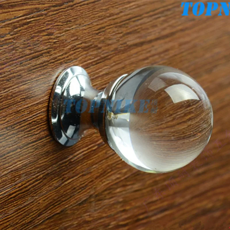 

Small handle modern minimalist crystal ball round single hole kitchen closet door handle drawer cabinet door knob furniture