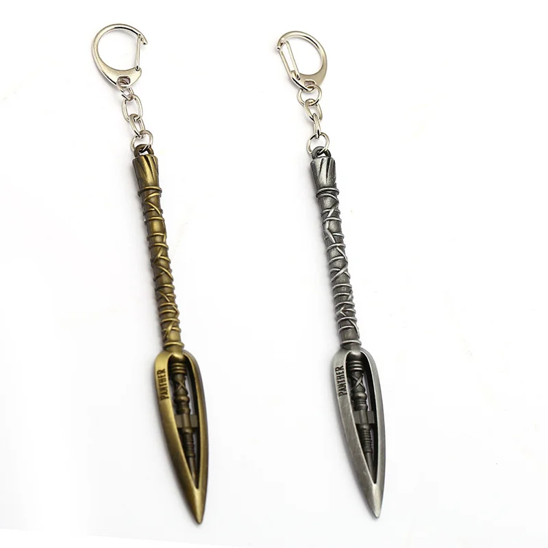 

Black Panther Wakanda T'Challa keychain Avengers 4 marvel Superhero weapon keyring key chains