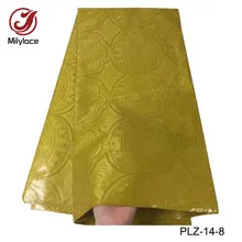 Цена Базен riche getzner кружевная ткань с вышивкой 10 доступных цветов Горячая Желтая Ткань 5 ярдов в партии PLZ-14