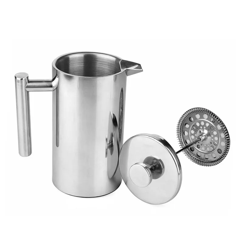 Preise Französisch Presse Kaffee Maker Beste Doppelwandige Edelstahl Kaffeebereiter Isolierte Kaffee Tee Maker Topf Geben Ein Filter Körbe