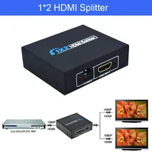 HDMI сплиттер 1 в 2 выхода Full HD 1080p видео HDMI переключатель для HDCP HDTV DVD PS3 с кабелем питания для аудио HDTV Vedio