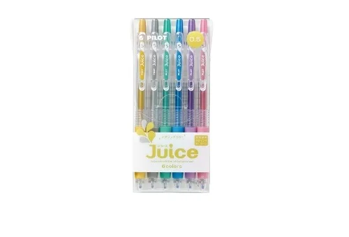 Ручка Pilot Juice LJU-10UF 0,5 мм гелевая шариковая ручка Япония 1 набор 12 цветов/6 цветов - Цвет: 6 Colors Set Mental