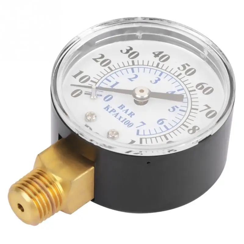 

0-100psi 0-7bar Pressure Gauge Manometer for Water Air Oil Dial Instrument Base Entry NPT 1/4