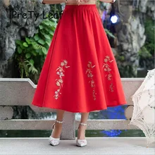 Весна в этническом стиле платье с вышивкой