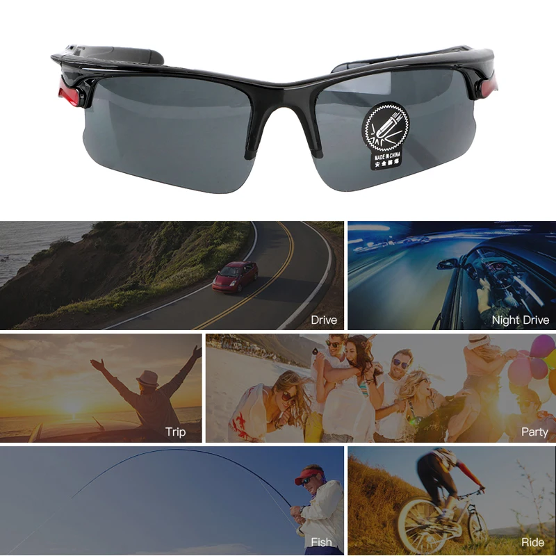 Anti-UV Polarizer Car Drivers Night Vision Goggles Polarized Driving Glasses Sunglasses Auto Accessories