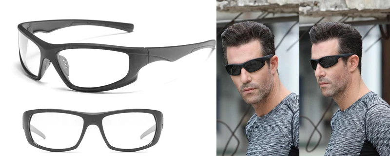 HD поляризованные фотохромные солнцезащитные очки для мужчин для вождения Хамелеон очки мужские день и ночное видение водительские очки с держателем линз Sol Hombre