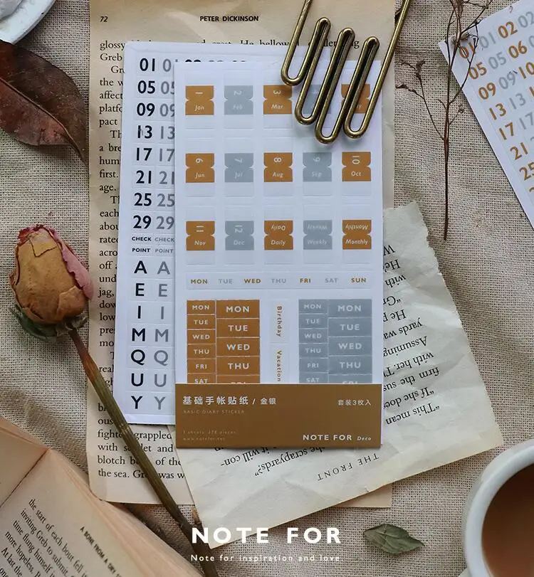 note for basic diary sticker 713cm diy index stickers