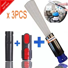 ניקוי כלי קובץ מצורף מברשת מתאם סט דייסון DC35 DC61 DC62 V8 V10 V6 ואקום שואב אבק אבא רב כלים פונקציונליים(China)