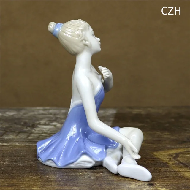 Фарфоровая статуэтка балерины для девочек, керамическая фигурка танцовщицы балета Belle, украшение для комнаты, подарок на день Святого Валентина