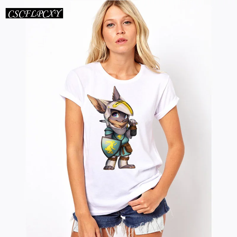 Summer-T-shirt-Women-T-Shirt-Harajuku-Animal-Foxes-Print-Camisetas-Mujer-Loose-Tops-O-neck.jpg_640x640 (2)