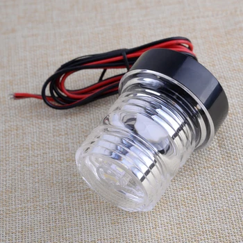 

DWCX 12V White 5500-6300K ABS LED Navigation Anchor Lamp Marine Boat Yacht Light All Round 360 Degree Navigation Anchor Light