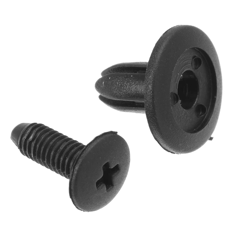 50 шт. черные пластиковые зажимы для винтов Mazda 323 626 329 9926 625 Toyota 4Runner MR2 Tercel 90467 06017|rivet