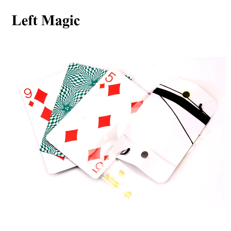 Floating Poker Card Hummingbird UFO Cards Stage Street Close-Up Magic Tricks ER