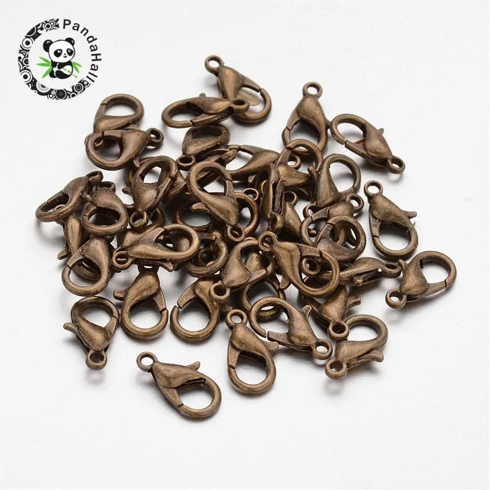 1000pcsZinc Alloy Lobster Claw Clasps Jewelry Findings Antique Bronze