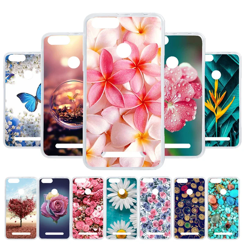 

3D DIY Case For Leagoo KIICAA Power Case Silicone Cover For Leagoo KIICAA Power Flowers Patterned Case Back Covers Fundas Coque