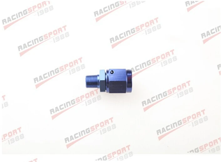 

Aluminum Fitting Adapter Swivel -12AN AN12 Female to 1/2" NPT Male AD16014 Blue