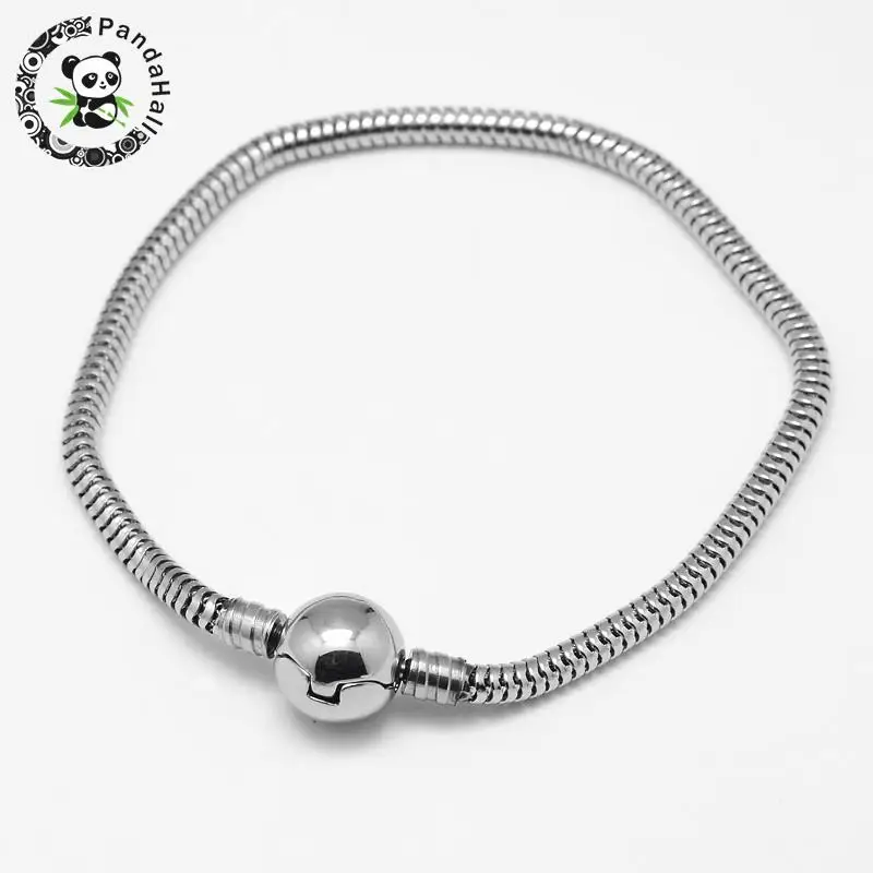 304 Stainless Steel European Style Bracelets for Jewelry Making