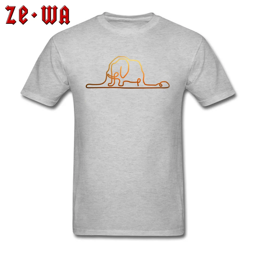  Men T-Shirt Hat Elephant Custom Tops Shirts Pure Cotton O-Neck Short Sleeve 3D Printed Tee-Shirt NEW YEAR DAY Hat Elephant grey