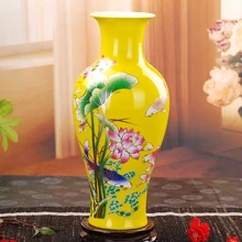 Jingdezhen Ceramic Vase Modern Chinese Style Lotus Fish Vase Wedding Gifts Home Handicraft Furnishing Articles