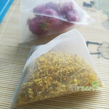 65X80 мм нейлоновый чайный пакет, герметичные чайные фильтры, четырехугольный фильтр для чайных листьев 100 шт./лот