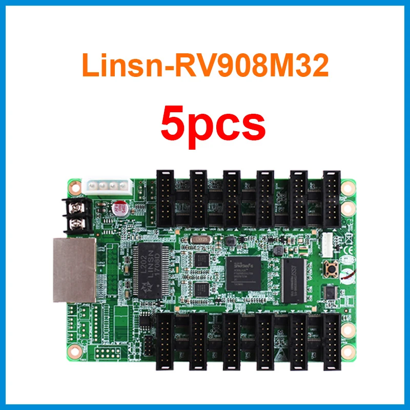 5 pcs / lot linsn sending card rv908m32 support p3 p5 led screen module work with ts802d ts921 sending card linsn best gaming tv