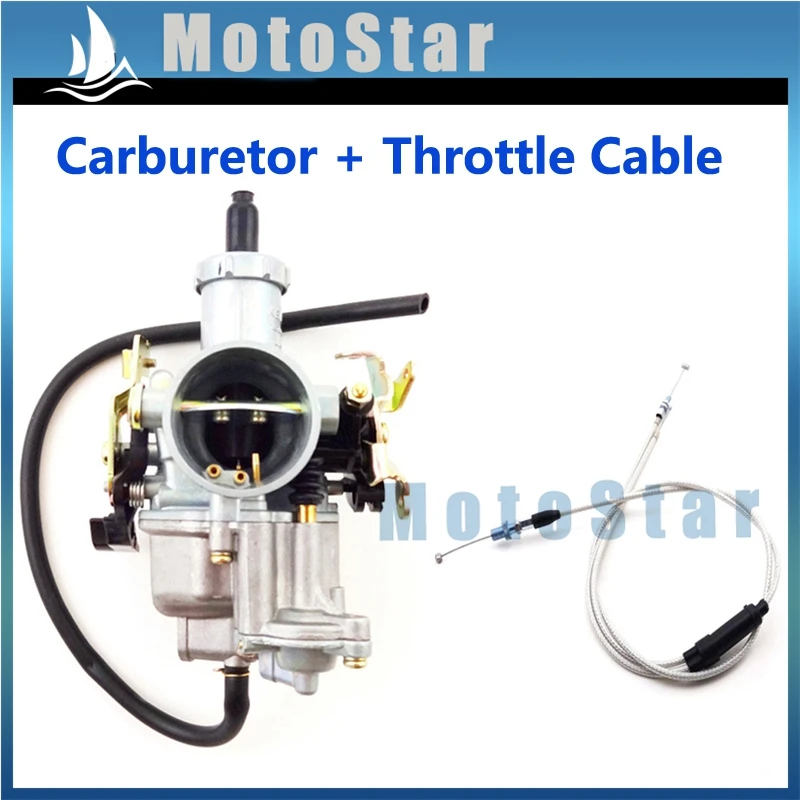 Keihin 30mm PZ30 Carburetor Gas Throttle Cable For 200cc 250cc Pit Dirt Bike ATV Quadin